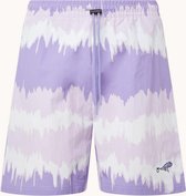 Adidas Zwemshort met steekzakken en print - Paars/ Wit - Maat M