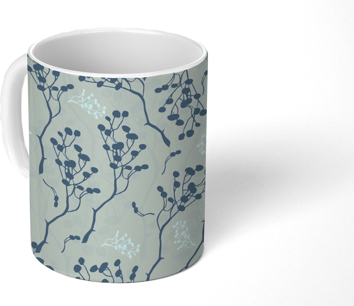Mok - Koffiemok - Patronen - Tuin - Takken - Mokken - 350 ML - Beker - Koffiemokken - Theemok