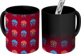 Magische Mok - Foto op Warmte Mokken - Koffiemok - Abstract - Bomen - Patronen - Magic Mok - Beker - 350 ML - Theemok