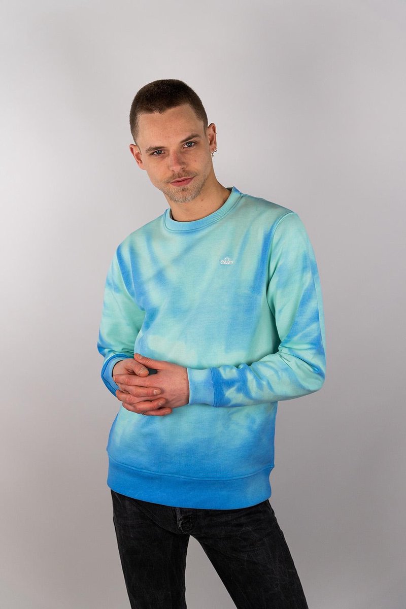 Sea`sons Trui Kleurveranderend Sweater Blue Mint Mannen Maat - L (SEASONS - Kleur veranderend)