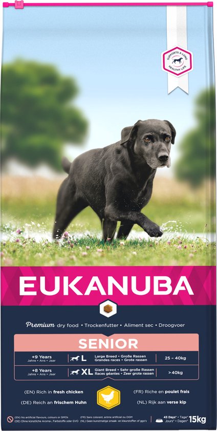 Eukanuba Caring Senior Large Breed Kip - Hondenvoer - 15 kg - Eukanuba