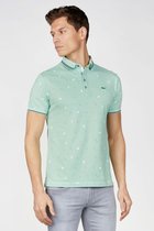 Gabbiano Poloshirt Pique Polo Met Allover Print 232532 Light Green Mannen Maat - 3XL