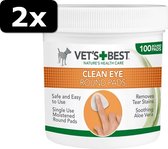 2x VETS BEST CLEAN EYE PADS 100ST