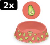 2x # VOERBAK AVOCADO 23X6CM 950ML