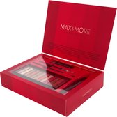 Max & More Essential make-up giftset 5-delig oa. Lippenstift, Lippotlood, Oogschaduw en Mascara Oogschaduw palette met 12 kleuren en Oogschaduwkwastje Vegan