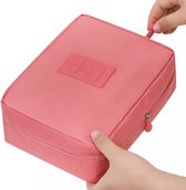 Travel toilettas - Reis Toilettas - Make Up tasje - Cosmetica Etuitasje  – roze – 21 x 16 x 8