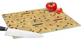 Planche à découper en Verres - 39x28 - Cage à oiseaux - Vogel - Motifs - Planches à découper en Glas