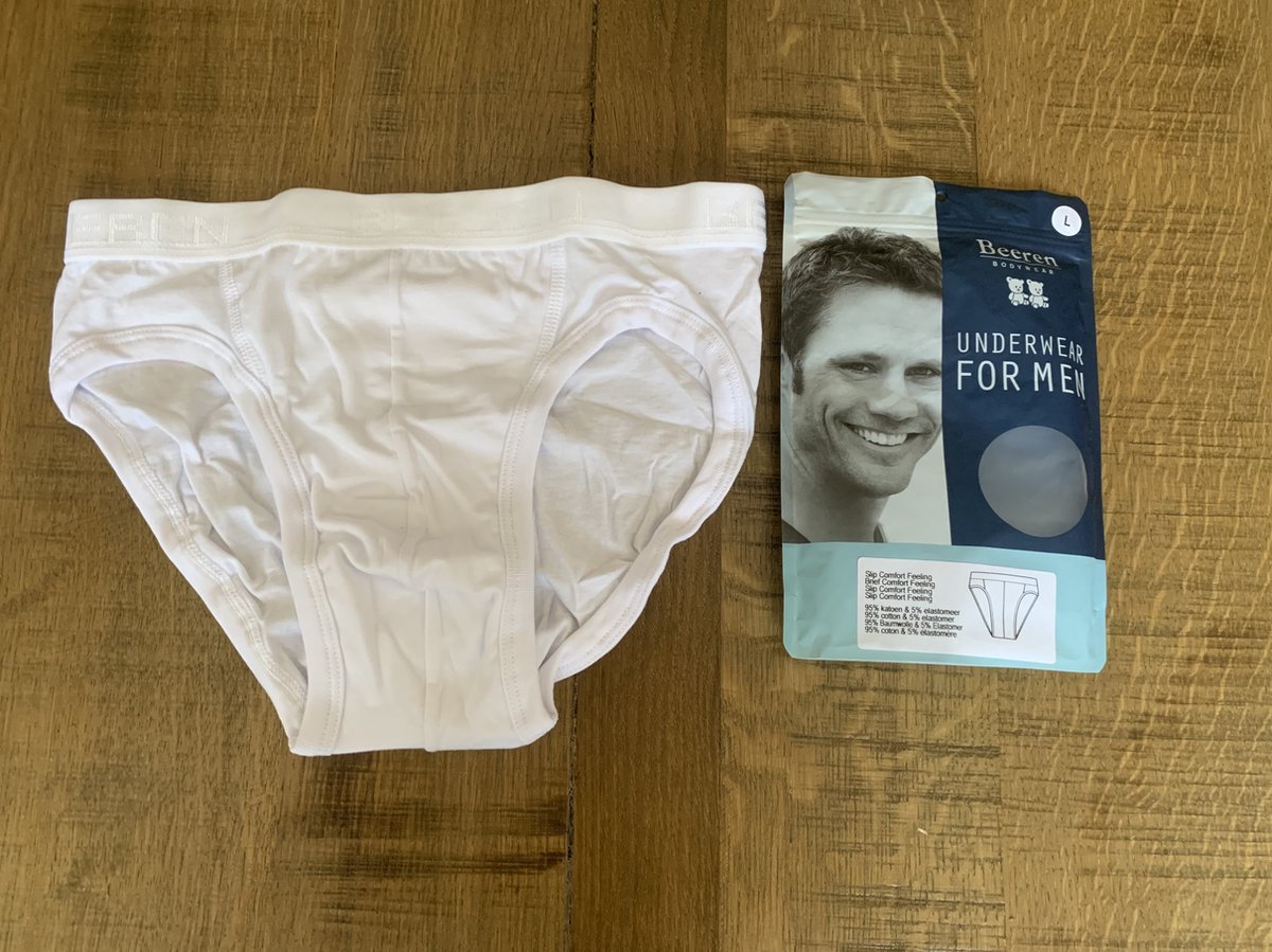 Beeren - Heren Slip Comfort Feeling Wit Maat L - 4 Stuks