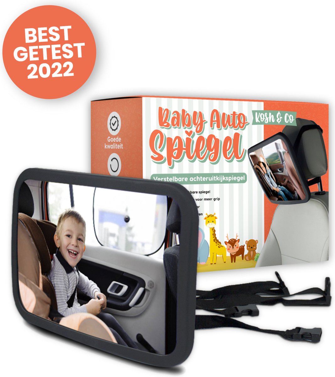 Baby Auto Spiegel - Achterbank Spiegel Baby - Verstelbare Achteruitkijkspiegel - Kinderspiegel Baby Auto Spiegel - Achterbank Spiegel Baby - Verstelbare Achteruitkijkspiegel - Kinderspiegel