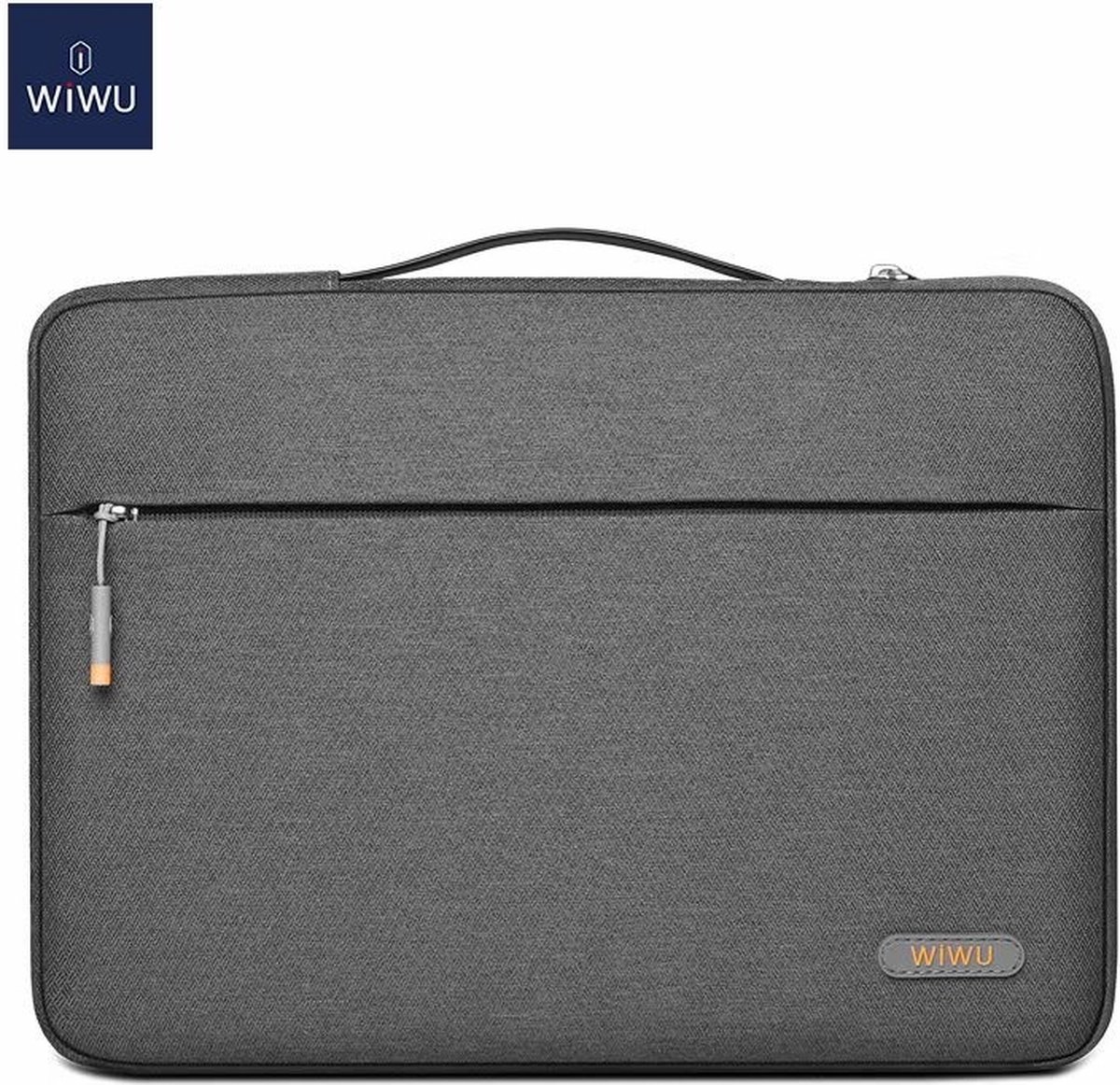 WIWU - Laptoptas 14 Inch - Spatwaterdichte Laptophoes - Pilot Laptop Sleeve met één extra vak - Grijs
