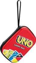 UNO-draagtas I Praktische tas voor speelkaarten voor onderweg I Beschermt kaarten tegen vocht en stof I Afmetingen: 11 cm x 3,5 cm x 15,5 cm I Speelgoed voor kinderen van 3 jaar en ouder
