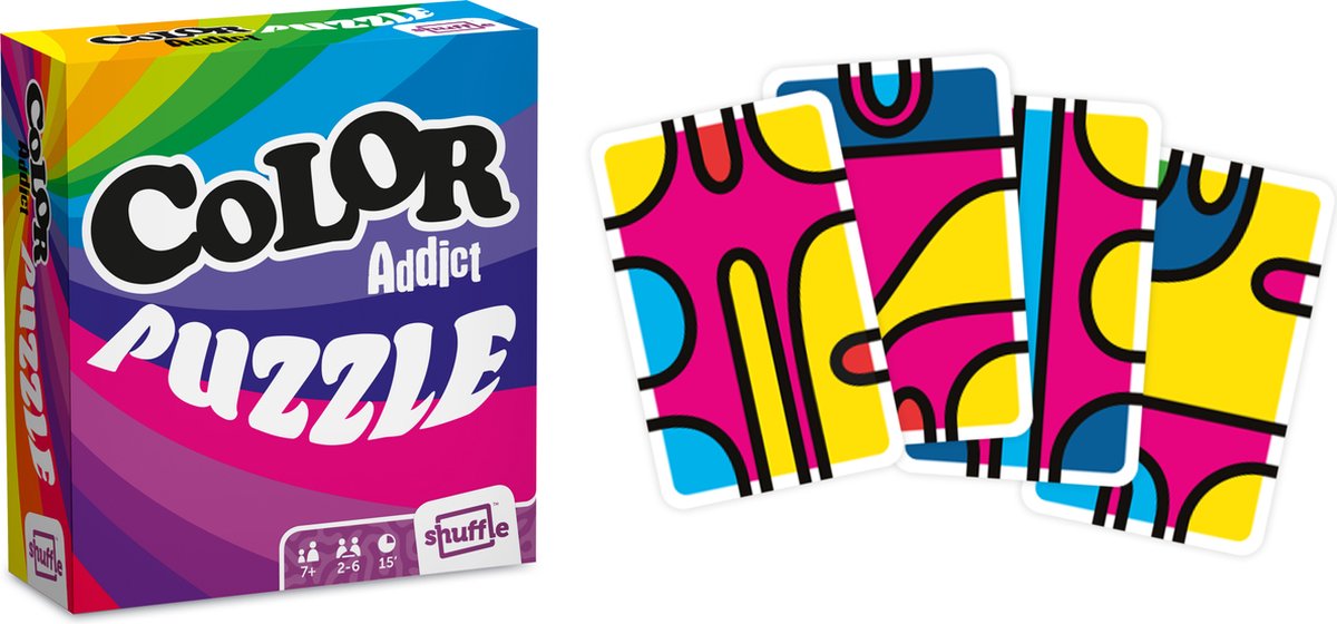 Shuffle - Color Addict Puzzle - Jeu de cartes - Jeu familial
