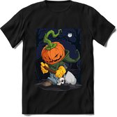 Halloween T-Shirt | Horror Liefhebber Kleding Kado Heren / Dames | Perfect Weerwolf , Monster , Vleermuis en Pompoen Cadeau Shirt | Grappige Zinnen, Spreuken en Teksten | Maat XL