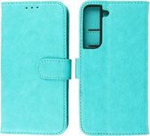 Hoesje Geschikt voor Samsung Galaxy S22 Plus - Book Case Telefoonhoesje - Kaarthouder Portemonnee Hoesje - Wallet Cases - Groen