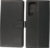 Samsung Galaxy S22 Ultra Hoesje - Book Case Telefoonhoesje - Kaarthouder Portemonnee Hoesje - Wallet Cases - Zwart