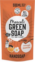 3x Marcel's Green Soap Handzeep Sinaasappel & Jasmijn Navul Stazak 500 ml