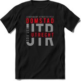 Utrecht - Domstad | TSK Original & vintage | T-Shirt Heren - Dames | Zilver - Rood | Perfect Cadeau Shirt | Grappige Spreuken - Zinnen - Teksten | Maat S