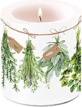 Ambiente Kaars Fresh Herbs Ø7,5xh8cm