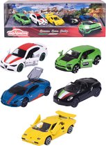 Majorette Dream Cars Italy 5 stuks Giftpack - 7,5cm - Voertuigen - Die-Cast - Vanaf 3 jaar - Speelgoedvoertuig