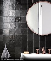 KEUKEN WANDTEGELS- EQUIPE - MALLORCA - BLACK - 10x10cm