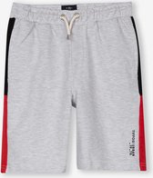 Tiffosi-jongens-korte broek-sweatshort-joggingsbroek-K3-kleur: grijs, zwart, rood-maat 164