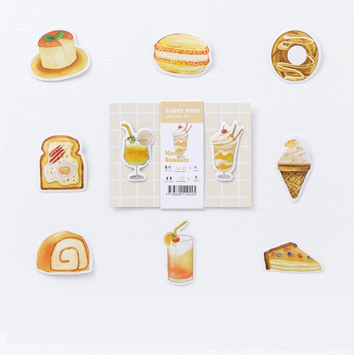 Fast Food & Zoetigheden Stickers 20 stickers – Bullet Journal, Planner & Scrapbook Stickers – Sinterklaas & Kerstcadeau – Schoencadeau – Cadeaus onder €5