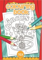 kleurboek circus vol met 72 grote kleurplaten circus