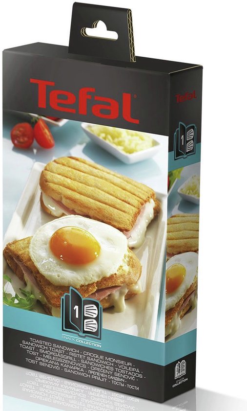 Uiterlijke kenmerken - Tefal XA800112 - Tefal XA8001 Nr.1 Sandwich Platenset Zwart