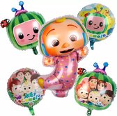 Cocomelon Kinderen Verjaardag Decoratie Folie Ballon Cartoon Watermeloen Helium Ballon Set Party Ballonnen Baby Speelgoed