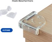 8 Stuks - Siliconen Tafel Hoekbeschermers Set - Zelfklevende tafel hoek-beschermers - Veiligheid Baby Peuter en Kind - Tafelhoekjes bescherming - Kinderbeveiliging - Corner Protect