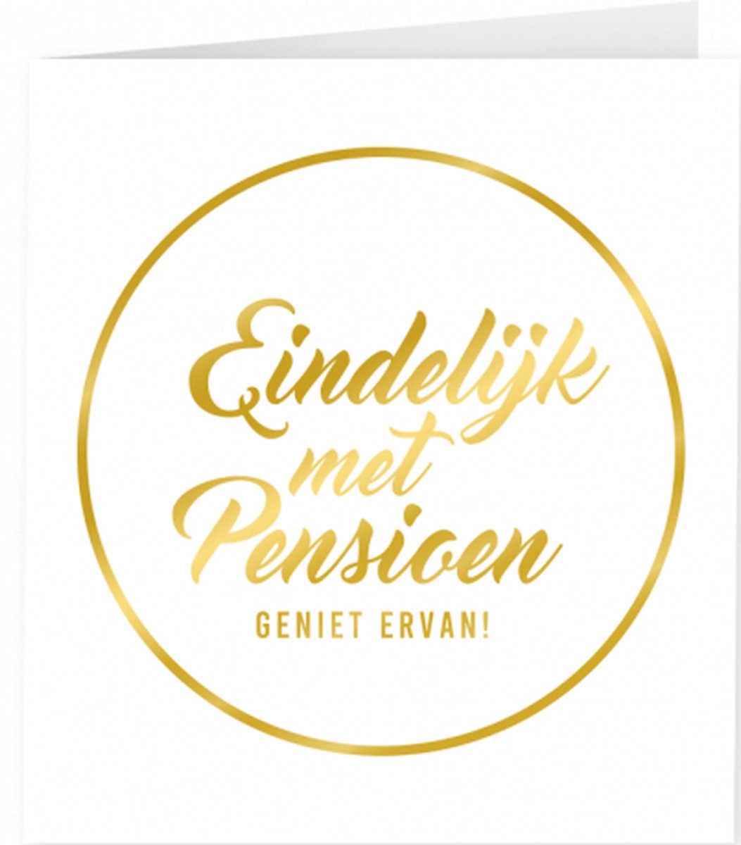 Gold White Cards Pensioen