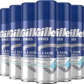 Gillette Series - Revitaliserende Scheergel - Met Groene Thee - Voordeelverpakking 6 x 200ml