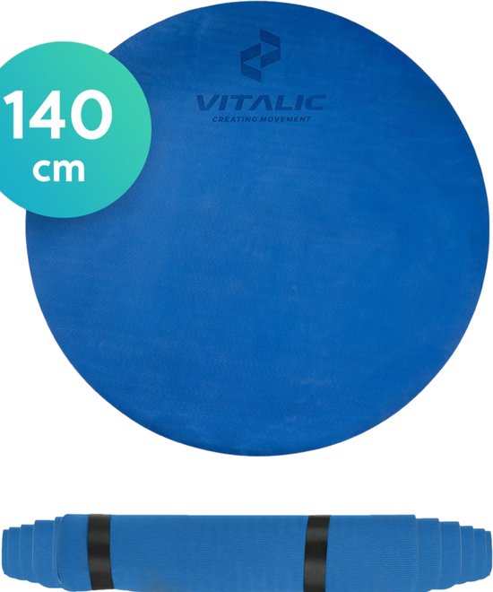 klassiek plek favoriete Ronde Fitness mat anti slip (140 cm doorsnede) - Ronde yoga mat mat extra  dik (6mm) -... | bol.com