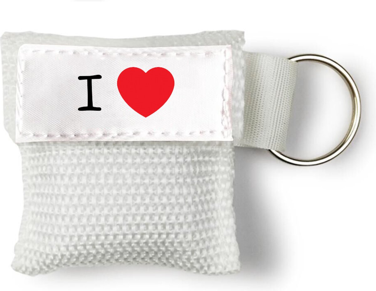 Goedkoopste Kiss of Life - Beademingsmasker - I Love - Wit