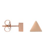 IXXXi Jewelry Oorbellen Ear Studs Abstract Triangle rose goudkleurig