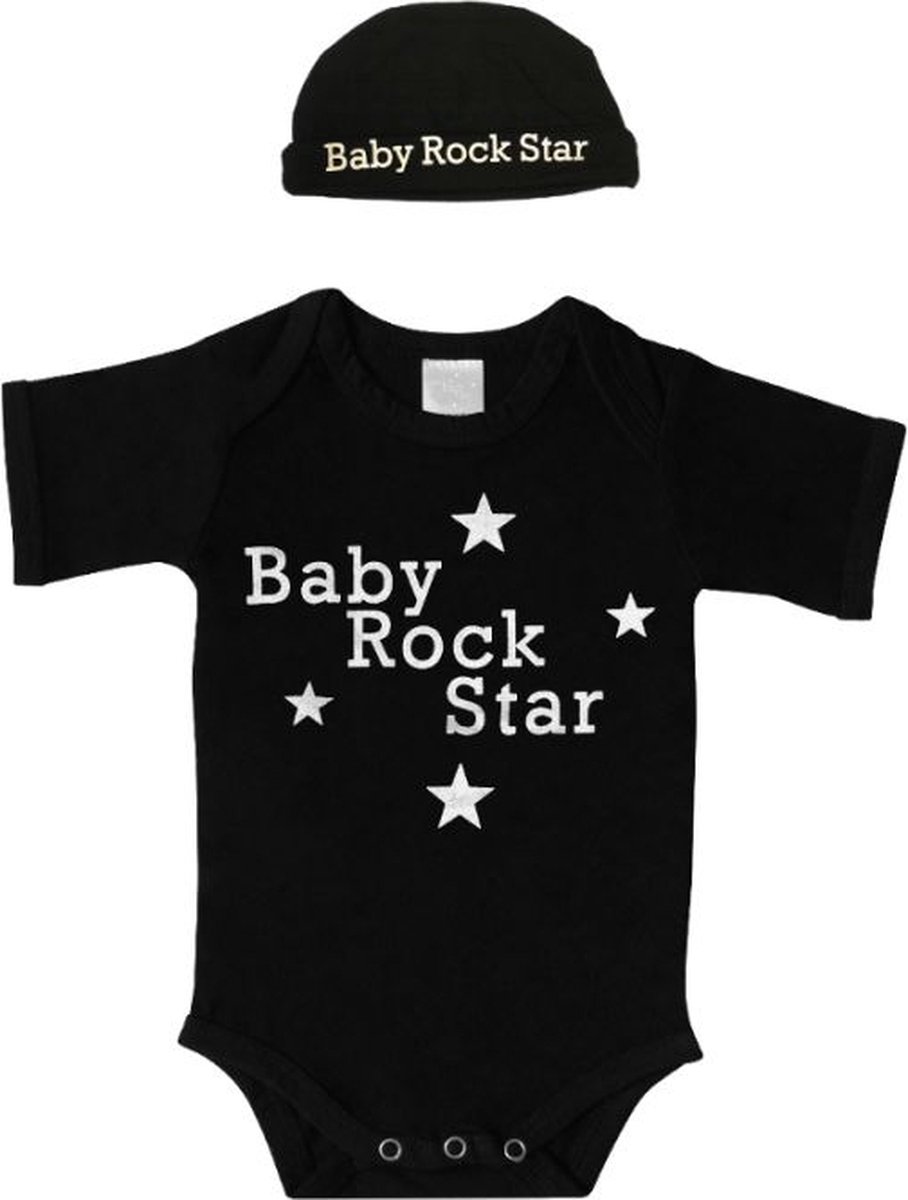 Bodytalk Romper Baby Rock Star Met Muts MT. 50/56