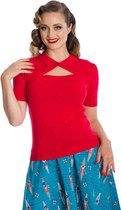 Banned Top -M- BETH KNIT Rood