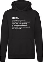 Dirk | Unisex | Trui | Sweater | Hoodie | Capuchon | Zwart | Jarig | Verjaardagkado | Verjaardag Kado | Grappig | Cadeau