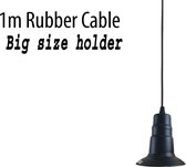 E27 zwarte kleur houder 1 m zwarte kleur rubberen kabel