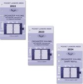 Kalpa 6337-23-24-25 Pocket 6 Ring Agenda filler Jaardoos NL EN 2023-24-25