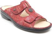 Finn Comfort, PATTAYA, 02558-729094, Rode slippers wijdte H