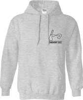 Gildan Hoodie Formule 1 Max Racing "Zandvoort 2022 Grijs" Maat M - Hoody met Capuchon - Trui Race Fan - Kampioen