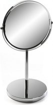 Luxe Make-up spiegel dubbelzijdig - 7x vergrotend - 17 cm diameter