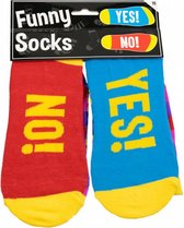 sokken Funny Socks yes/no katoen one-size