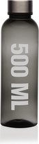 Fles Grijs Staal polyestyreen (500 ml)