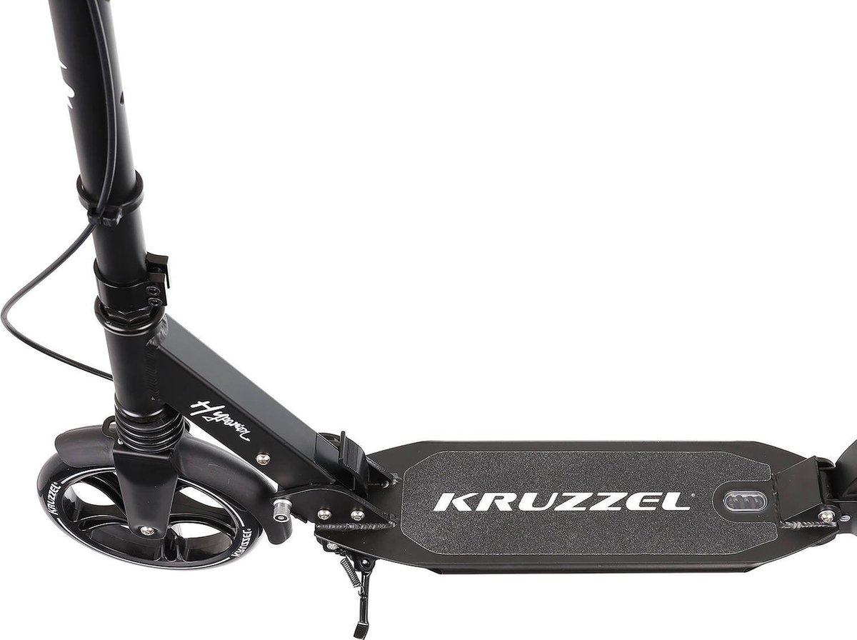Kruzzel hyperion step voor volwassenen met vering en schijfremmen tot 100kg - opvouwbaar - grote wielen - ideaal voor the last mile - zwart — afbeelding 8