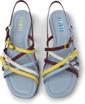 Camper Casi Myra Twins Sandalen - Damen - Lichtblauw / Bourgondië / Geel - 37