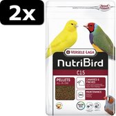 2x NUTRIBIRD C15 ONDERHOUDSVOEDER 1KG