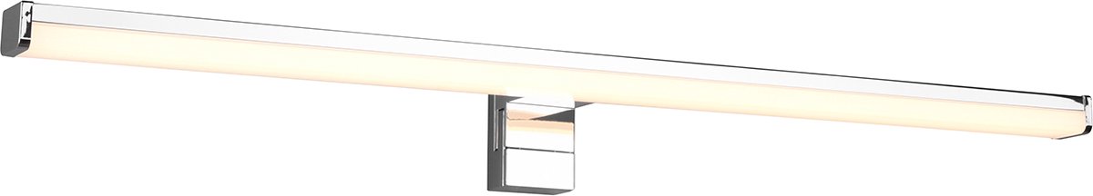 LED Spiegelverlichting - Torna Liman - 11W - Spatwaterdicht IP44 - Warm Wit 3000K - Glans Chroom - Kunststof