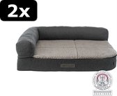 2x VITAL SOFA BENDSON GRIJS 80X60CM